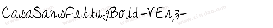 CasaSansFettigBold-VErz字体转换