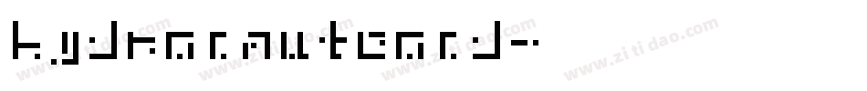 hydronautcond字体转换
