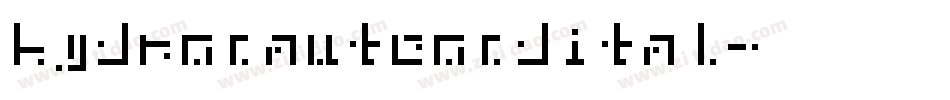 hydronautcondital字体转换
