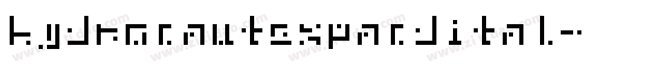 hydronautexpandital字体转换