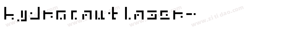 hydronautlaser字体转换