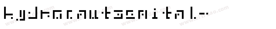 hydronautsemital字体转换