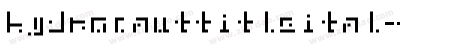hydronauttitleital字体转换
