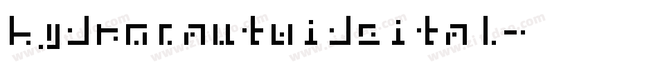 hydronautwideital字体转换