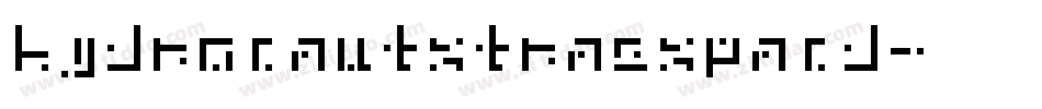 hydronautxtraexpand字体转换