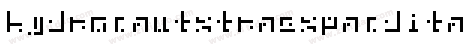 hydronautxtraexpandital字体转换