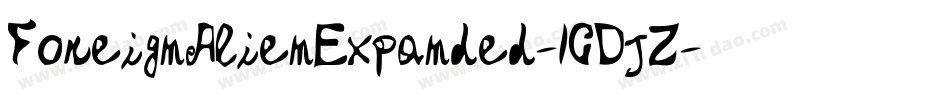 ForeignAlienExpanded-1GDjZ字体转换