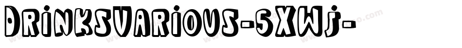 DrinksVarious-5XWj字体转换