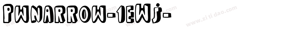 Pwnarrow-1eWj字体转换