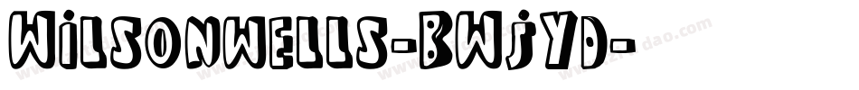 Wilsonwells-BWjYd字体转换