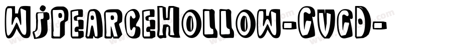 WjPearceHollow-GvgD字体转换