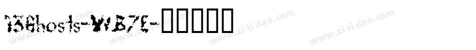 13Ghosts-WB7E字体转换