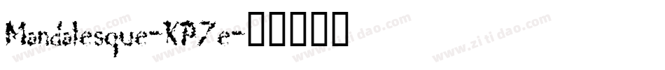 Mandalesque-KP7e字体转换