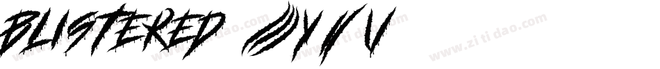 Blistered-6Y2v字体转换