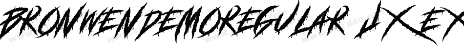 BronwenDemoRegular-j0e0字体转换