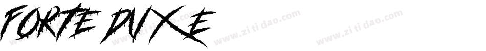 Forte-dv0E字体转换