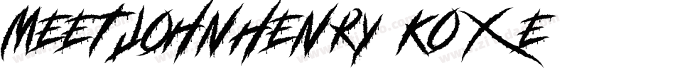 MeetJohnHenry-KO0e字体转换