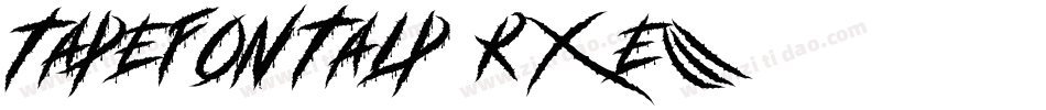 Tapefontalp-R0e3字体转换