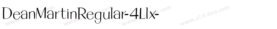 DeanMartinRegular-4Llx字体转换