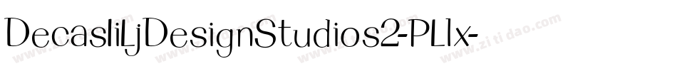 DecasIiLjDesignStudios2-PLlx字体转换