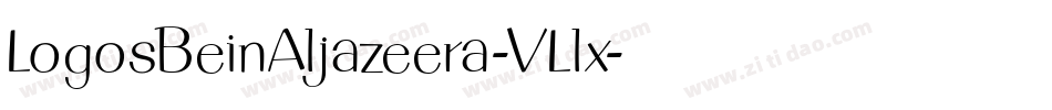 LogosBeinAljazeera-VLlx字体转换