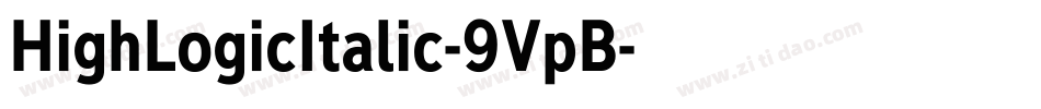 HighLogicItalic-9VpB字体转换