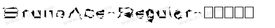 BrunoAce-Regular字体转换