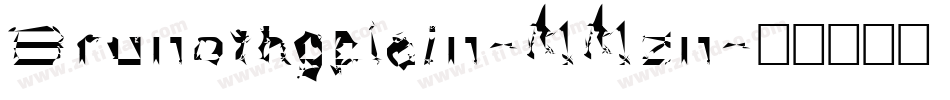 Brunothgplain-MMzn字体转换