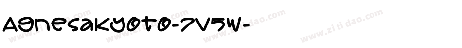 AgnesaKyoto-7V5w字体转换