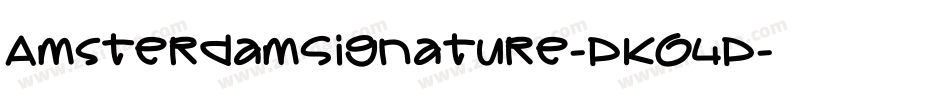 AmsterdamSignature-PKO4P字体转换