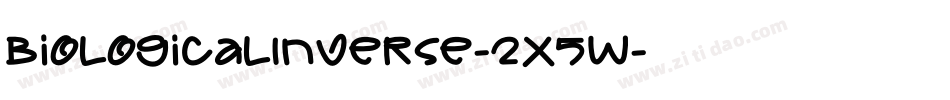 BiologicalInverse-2X5W字体转换