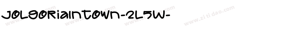 JolgoriaInTown-2l5W字体转换 JolgoriaInTown-2l5W字体转换