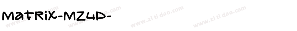 Matrix-MZ4P字体转换