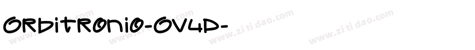 Orbitronio-OV4P字体转换