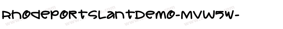 RhodeportSlantDemo-MVW5w字体转换