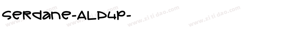 Serdane-ALP4p字体转换 Serdane-ALP4p字体转换