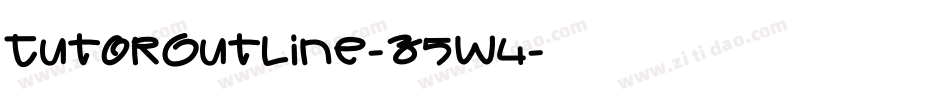 TutorOutline-z5W4字体转换