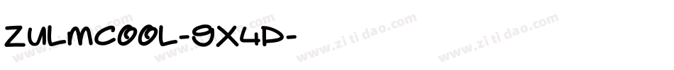 ZulmCool-gX4P字体转换 ZulmCool-gX4P字体转换