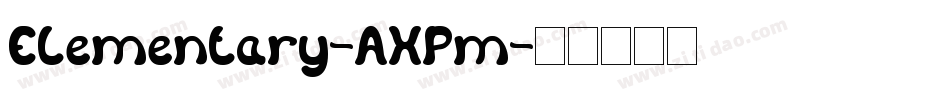 Elementary-AXPm字体转换