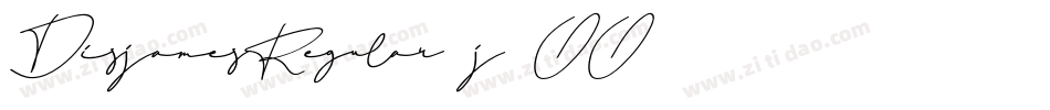 DisjamesRegular-j2OO字体转换