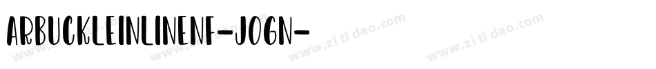 ArbuckleInlineNf-JOGn字体转换