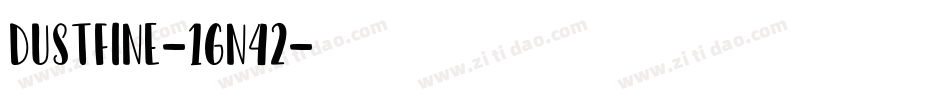 Dustfine-1Gn42字体转换