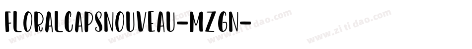 Floralcapsnouveau-MZGn字体转换