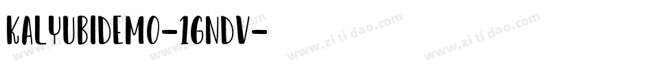 KalyubiDemo-1GnDv字体转换