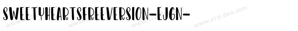 SweetyheartsFreeversion-EjGn字体转换