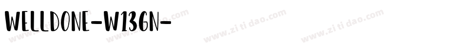 Welldone-w13gn字体转换
