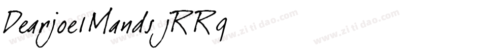 Dearjoe1Mands-jRR9字体转换