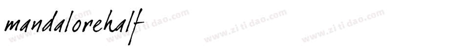 mandalorehalf字体转换