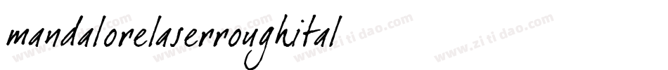 mandalorelaserroughital字体转换