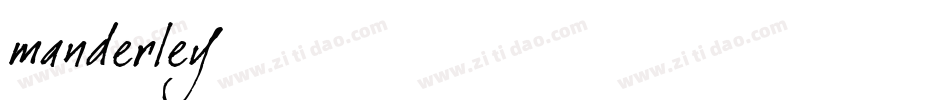manderley字体转换